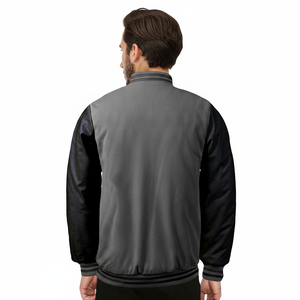 แจ็คเก็ตเบสบอลผ้าฝ้ายแบบกำหนดเองราคาส่งถูกสำหรับนักศึกษาในฤดูหนาว ปักลายได้หลายสี - Product Image 1