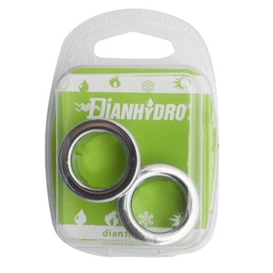 Set di 2 Anelli di Troppopieno in ABS Cromato da 24mm per Sifoni Idraulici - Product Image 1
