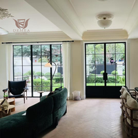 Ventanas abatibles de madera revestidas de aluminio francés DEMEA para soluciones de iluminación natural disponibles para villas