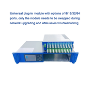 Amplificateur optique de type module 2u Rack Lumentum Pump Laser CATV & XGS PON FTTH FTTX WDM Optical Combiner avec 64 ports de sortie