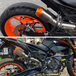 CHMotor Slip-on pour <span class=keywords><strong>KTM</strong></span> DUKE <span class=keywords><strong>790</strong></span> 890 Système d'échappement de moto Escape Moto  Tuyau de liaison silencieux 2018 2019 2020 2021 2022 <span class=keywords><strong>2023</strong></span> 2024 - Product Image 6