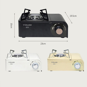 Youqi เตาแก๊สกันลมขนาดเล็กกลางแจ้ง, เตาแก๊ส2500W เตาแก๊สเตาบาร์บีคิวหม้อร้อนแบบพกพา - Product Image 4