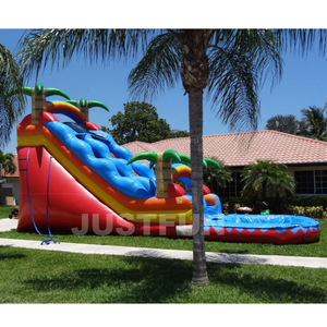 Atractivos toboganes acuáticos inflables grandes con <span class=keywords><strong>piscina</strong></span> de salpicaduras en venta - Product Image 5