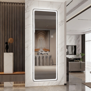 Accessoires de salle de bain modernes, miroir de salle de bain LED sans cadre mural avec interrupteur tactile pour hôtels et appartements - Product Image 2