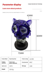 <span class=keywords><strong>ไฟ</strong></span><span class=keywords><strong>หน้า</strong></span>รถมอเตอร์ไซค์สีเหลืองและสีขาว - Product Image 2