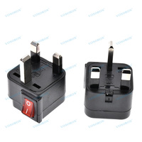 Adaptateur de prise universel vers prise britannique, multiprise avec interrupteur principal LED Wonpro WSA-7