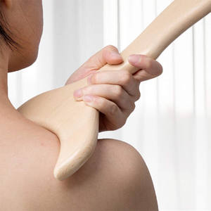 Palo de masaje de celulitis de haya Natural Manual Gua Sha rodillo de masaje de madera al por mayor conjunto de herramientas de masaje de terapia de madera - Product Image 5