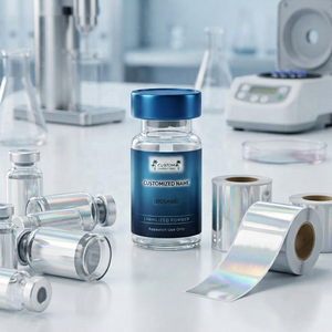 Étiquettes personnalisées pour flacons de peptides avec impression dorée, adhésif puissant, impression rapide, feuilles <span class=keywords><strong>d</strong></span>'étiquettes pour flacons de peptides de 3 ml, imperméables pour bouteilles - Product Image 4