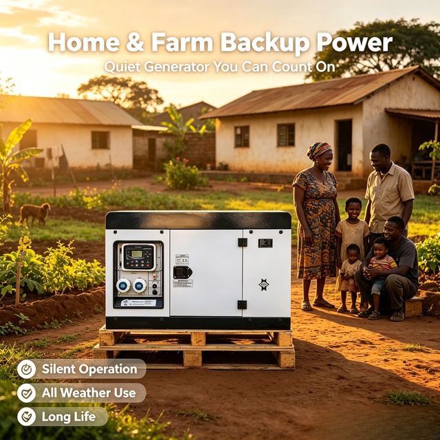 Standby  10kw Soundproof 12kva 10kw diesel Electric Generator 220V/380V 60Hz 1/3phase Generator diesel 10 kw