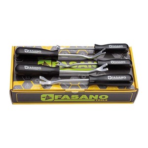 Juego de 5 herramientas Fasano para reparación de carrocerías, mango de acero, kit profesional para remover abolladuras de paneles automotrices - Product Image 1