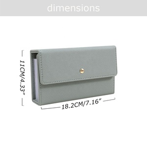 Yihe meilleure vente 8 couleurs A6 expansion portefeuille en cuir de <span class=keywords><strong>litchi</strong></span> souple HB-3782 disque lié autocollants enveloppe de trésorerie disponible Zhejiang - Product Image 4