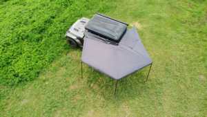 Auvent pliable autoportant à 270 degrés pour camionnette, tente de toit de camping, auvent extérieur LED pour pick-up 4x4, 4-6 personnes - Product Image 4