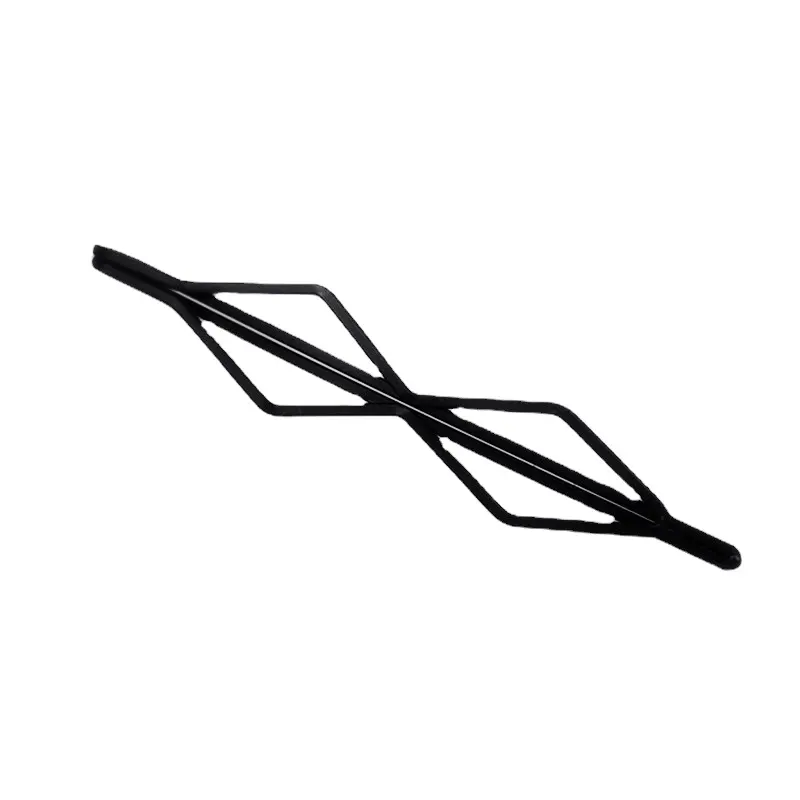6 styles Simple solid color non-slip black geometric line metal one-line hairpin for women girls hair accessories