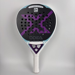 Raqueta de Pá<span class=keywords><strong>del</strong></span> de Fibra de Carbono 24k, Superficie Rugosa, Ligera, para Dama, Servicio OEM/ODM, Venta Exitosa <span class=keywords><strong>en</strong></span> <span class=keywords><strong>Amazon</strong></span>, Forma de Lágrima, Profesional - Product Image 1
