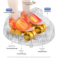 Masseur électrique pour pieds et chevilles avec chaleur et vibrations, télécommande sans fil, à brancher, pour les soins de santé à domicile