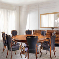 Meubles de salle à manger haut de gamme de style américain classique de luxe pour Vila grande maison Tables et chaises de salle à manger d'intérieur
