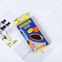 Ensemble de crayons de couleur huileux hexagonaux de 7.5 pouces pour enfants Crayon de peinture de 3.5 pouces pour l'école primaire