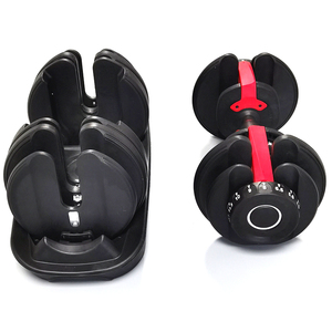 Vente chaude 52.5lb 24kgs ensemble d'haltères réglables équipement <span class=keywords><strong>de</strong></span> Fitness Gym poids entraînement musculation haltère à <span class=keywords><strong>vendre</strong></span> - Product Image 4
