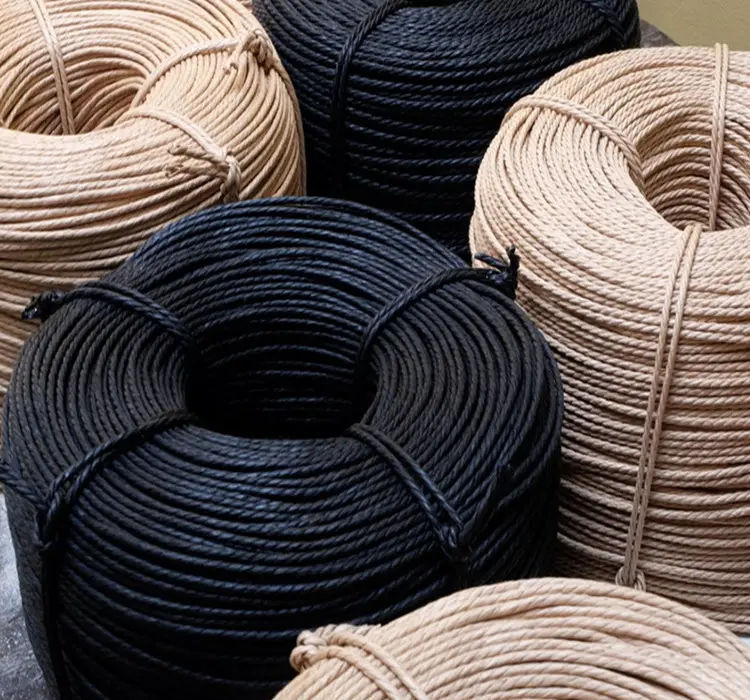 Instagram style biodegradable paper cord waterproof twisted twine paper rope for woven chair