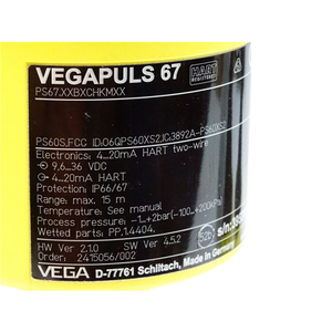 Nouvel Antenne Plastique Vegapuls 67 Radar à État Solide pour Mesure de Niveau Ps.Uxbxchanax - Product Image 1
