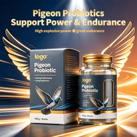 Poudre de supplément nutritionnel pour pigeon de course, soutien à l'endurance et aux performances, oméga 3, graines de chia, extrait d'ycéra, saison de course, 50g