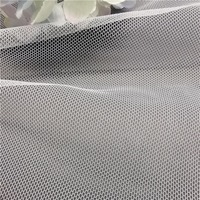 Tissu en maille de nylon 100% respirant et léger de 21 g/m², blanc, pour robes de soirée et robes à paillettes, tissu en tulle, tissu en dentelle