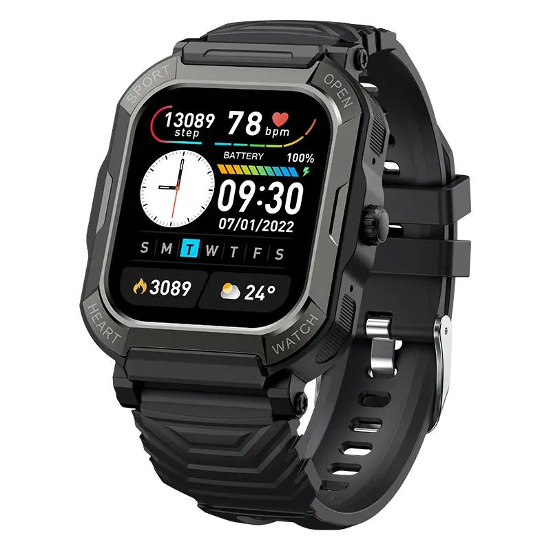 Smartwatch h30, relógio inteligente à prova d' água de três graus, medidor de chamadas, bt, monitor cardíaco, monitor de atividades esportivas, monitor de oxigênio no sangue