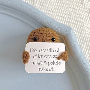 子供のためのかわいいニットウール人気のかぎ針編みのおもちゃ高品質の面白いポジティブポテト - Product Image 4