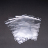 Sachets en plastique transparents à fond plat avec fermeture éclair refermable, emballage alimentaire pour collations