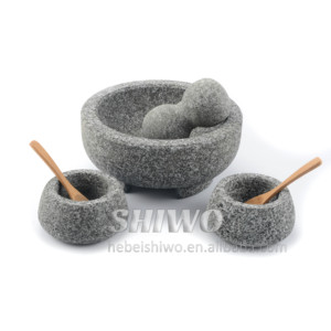 Molinillo de granito <span class=keywords><strong>Molcajete</strong></span> para <span class=keywords><strong>guacamole</strong></span> Hierbas Pesto Sala Especias - Product Image 3