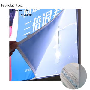 Treo Tường Nhôm Không Khung LED Vải Trần Hộp Đèn Lớn Biển Phòng Trưng Bày Nghệ Thuật Backlit Dấu Hiệu Vải Hiển Thị Hộp Ánh Sáng - Product Image 4