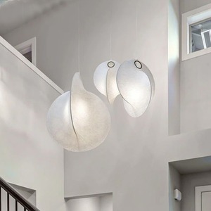 Bắc Âu Hiện Đại Đơn Giản Đèn Chùm Lụa Vải Sợi Mặt Dây Chuyền Đèn Cho Phòng Ngủ Cầu Thang Phòng Khách Nghiên Cứu Bóng Đèn Trần Cho Khách Sạn - Product Image 1