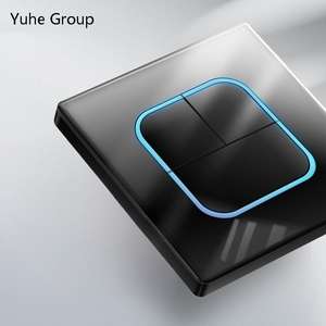 Bouton de réinitialisation mural de type 86, lumière LED, verre trempé, écran tactile 4 broches, vie intelligente, prise interrupteur bidirectionnelle - Product Image 4