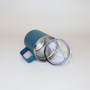 Gobelet isotherme à double paroi en acier inoxydable de 12 oz avec poignée et couvercle pour les fêtes, expédié depuis l'entrepôt américain - Product Image 4