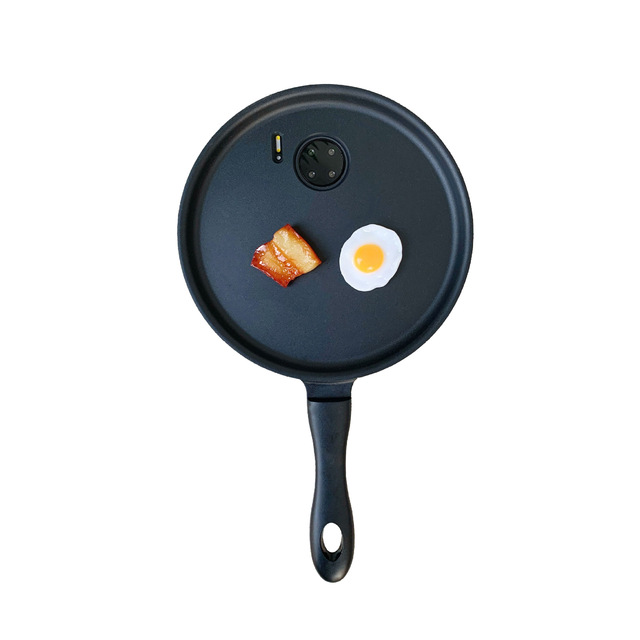 Funny Creative Frying Pan with Pork Belly and Eggs Suitable for iPhone 16 15 14 Pro Max Anti-fall Mobile Phone case
