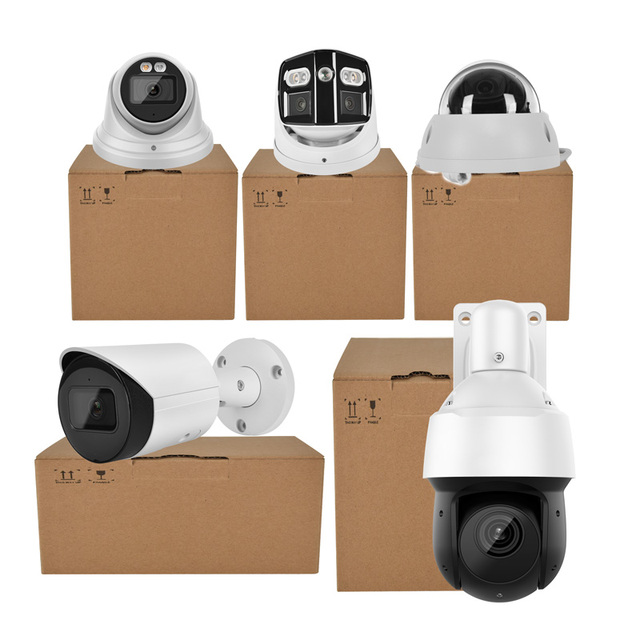 Original &OEM  4MP 8MP Dome Turret PTZ PoE IP Cameras Outdoor with Person Vehicle Detect,Smart Color Night Vision Security