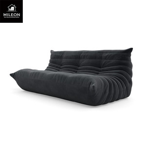 Muebles de Sala de Estar de Diseño Italiano Moderno y Lujoso, Sofá Combinado de Cuero para Sala de Estar de Villa, Conjunto Doble, Triple y Multipersona - Product Image 6