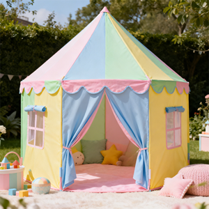 Tenda da gioco per bambini più venduta, set da campeggio finto, tenda per bambini per giochi di simulazione all'aperto - Product Image 1