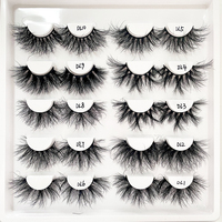Vente en gros de cils en vison véritable 3D/5D/8D en bande, cils artificiels naturels et volumineux, emballage personnalisé OEM