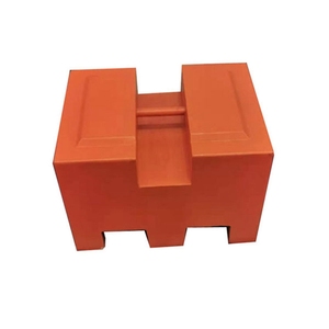 Poids d'essai en acier plaqué de 1000 kg Veidt, conformes OIML, avec points de pesée, poids pures de 1 tonne - Product Image 2