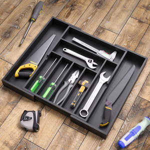 Extendable Drawer Organizer Rectangular Multi Compartment Kitchen Cutlery Storage Tray Expandable For Home Use - Product Image 2