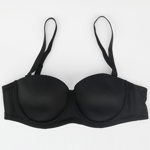 <span class=keywords><strong>Reggiseno</strong></span> Intimo Essenziale per Donne Curvy, Traspirante, Lavorato a Maglia, Mezza Coppa, Push-Up, <span class=keywords><strong>Senza</strong></span> <span class=keywords><strong>Spalline</strong></span>, <span class=keywords><strong>con</strong></span> <span class=keywords><strong>Ferretto</strong></span>, Monopezzo, per Uso Quotidiano - Product Image 2