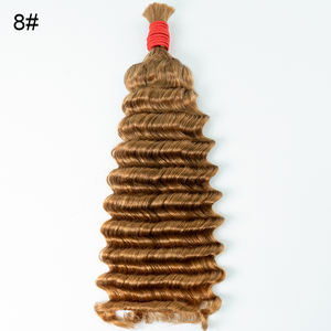 Mechones humanos indios de 40 pulgadas de onda profunda de pelo de mar y bultos al por mayor extensiones de mechones de pelo crudo doble dibujado - Product Image 6