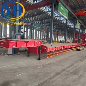 Remorque surbaissée à trois essieux de bonne qualité, 50 tonnes, à <span class=keywords><strong>vendre</strong></span> |   Essieu de marque Fuwa, réputé |   Fournisseur de remorques à plateau semi-remorque à 3 essieux - Product Image 6