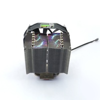 Refroidisseur de processeur pour ordinateur de jeu, 6 caloducs, ventilateur PWM de 140 mm, refroidissement par air pour processeur Intel 115X 2011 et AM4