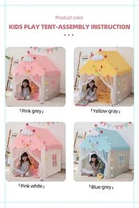 Maison de bébé confortable <span class=keywords><strong>bleu</strong></span> ciel, tente de jeu pour enfants, tente de couchage intérieure Pop up, tente <span class=keywords><strong>tipi</strong></span> pour bébé - Product Image 6