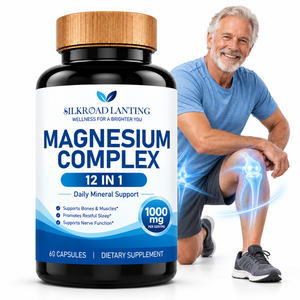 Cápsulas de Complejo de Magnesio de 1000mg con 12 Formas para la Relajación Muscular y el Apoyo Diario a la Salud, Suministro de Fábrica, Marca Privada - Product Image 1