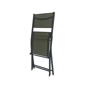 Fabrik-Bistro-Klappstühle und Tisch-Set Tragbare Stahlstühle Rechteckiger Glastisch Garten-Esszimmer-Set - Product Image 3