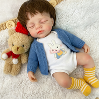 Vente en gros usine : Poupée Reborn Muneca de 12 pouces en silicone miniature avec cheveux implantés, jouet compagnon pour enfants