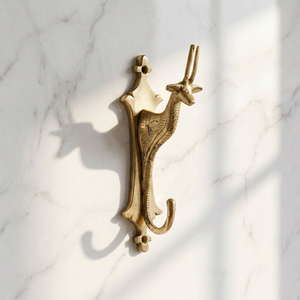 AK Brass Deer Design Brass Wall <b>Hook</b> Antique Brass Finish Metal <b>Decorative</b> <b>Coat</b> Hanger Hotel Room <b>Hook</b> Home Decor - Product Image 4